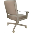 Leather Memphis Dining Caster Chair Swivel Tilt - Tan on Beige