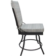 Outdoor/Indoor Patio Dining Chair - Ofir - Natural Fun Cream Fabric - Gray