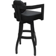 Swivel Wood Extra Tall Bar Stool - Kadir Plus - Gray Vinyl - Gray