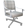 Dining Caster Chair Swivel Tilt - Memphis - Natural Fun Cream - White