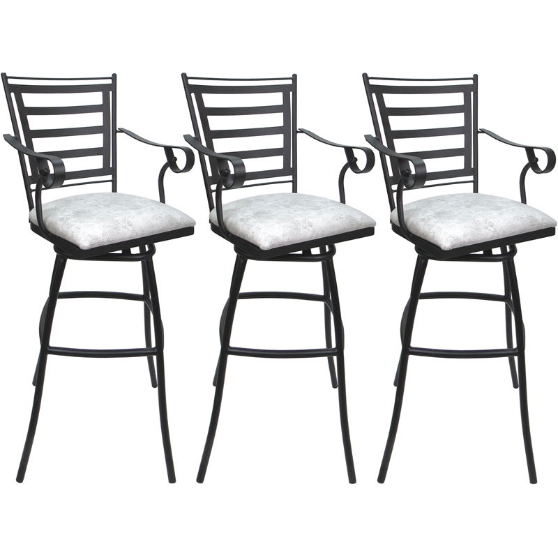 Set of 3 Outdoor Indoor Counter Stool 26