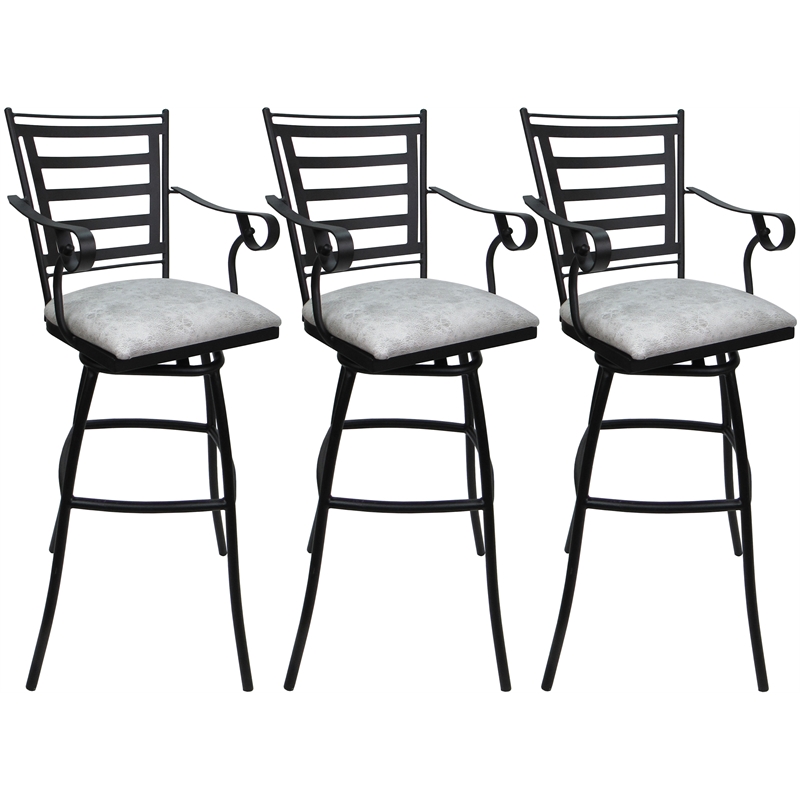 Set of 3 Outdoor Indoor Counter Stool 26