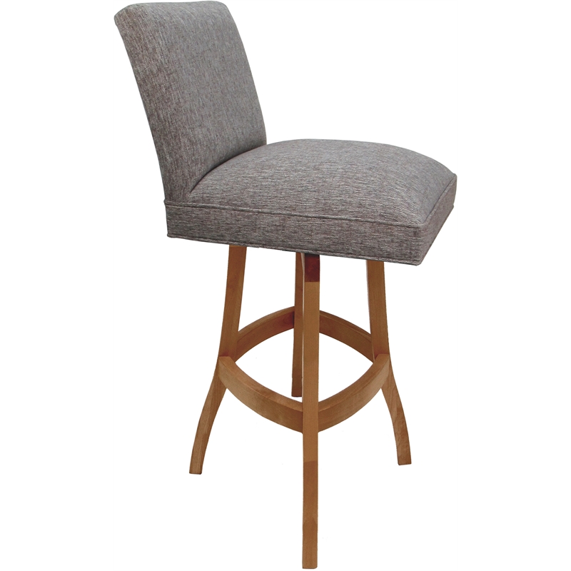 Set of 3 Swivel Wood Counter Stools 26