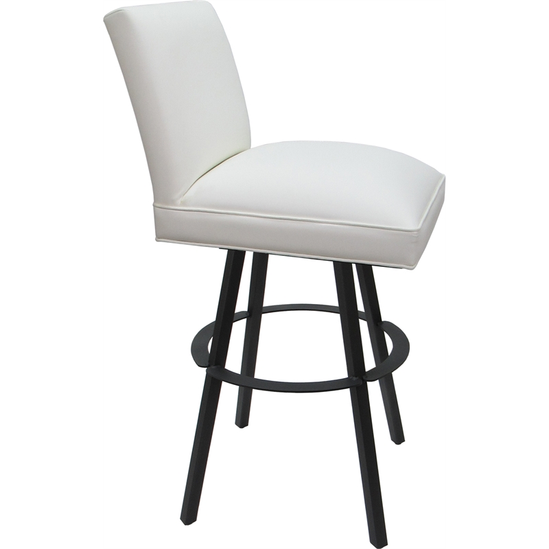 Set of 3 Swivel Metal Bar Stools 30