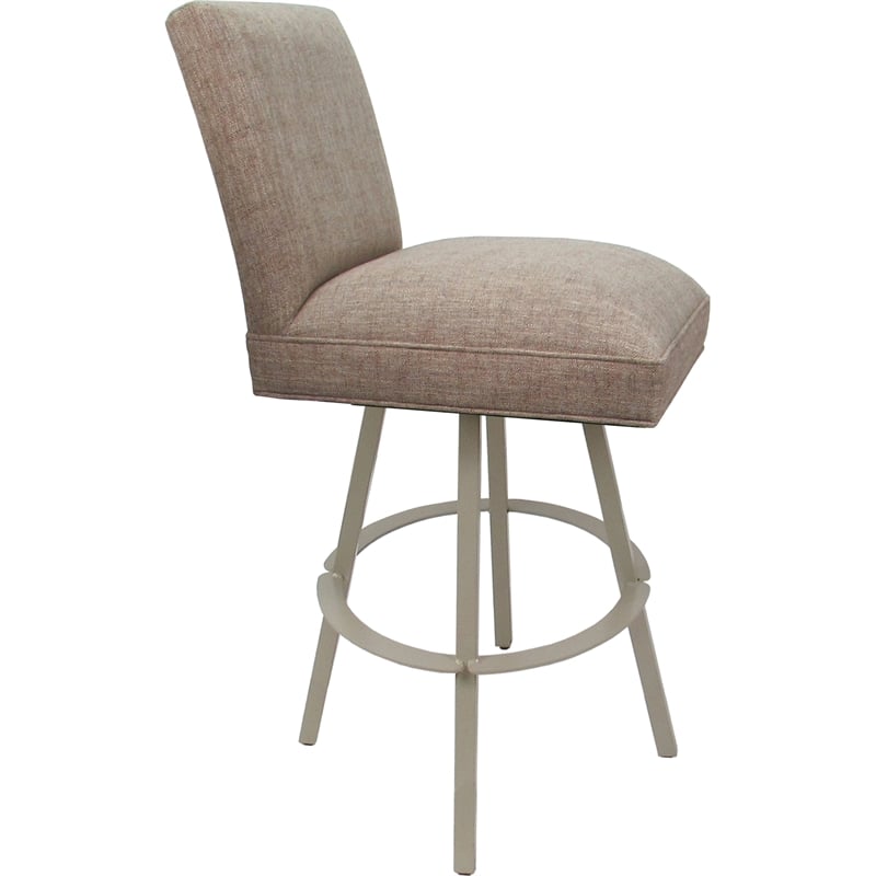 Sommerville Extra Tall Swivel Metal Stool in Basin Beige/Beige (Set of 3)