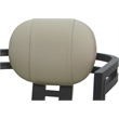 Swivel Metal Dining Caster Chair - Madir - Ocean Beige Vinyl - Gray
