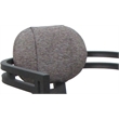 Swivel Metal Dining Caster Chair - Madir - Mojave Gray Fabric - Gray