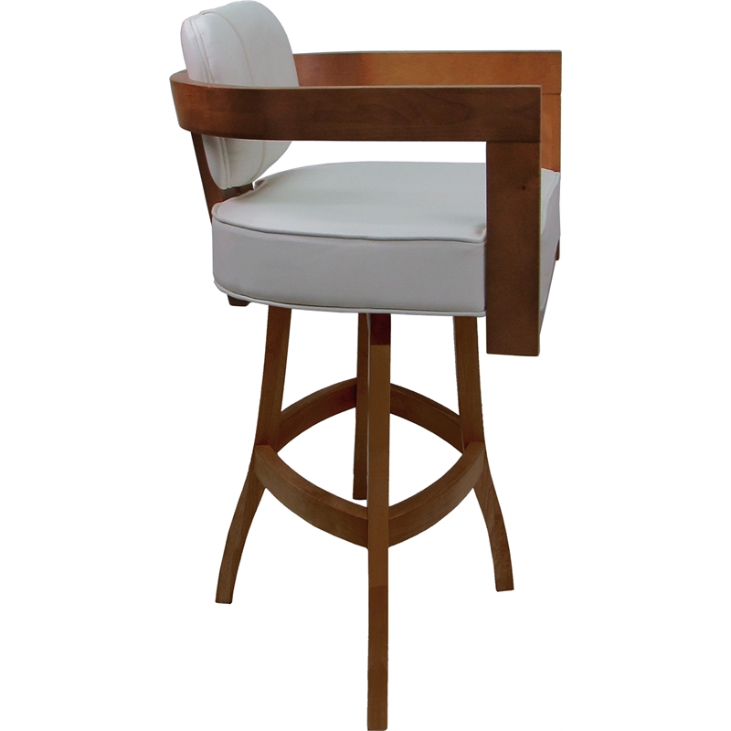Swivel Wood Bar Stool 30