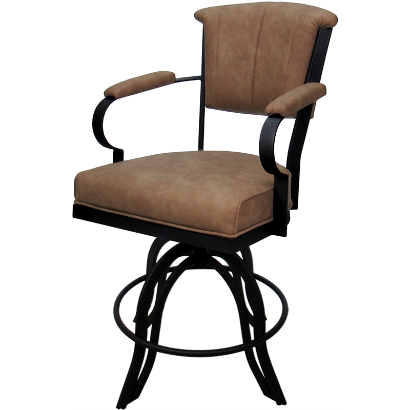 Swivel Tilt Metal Counter Stool 24