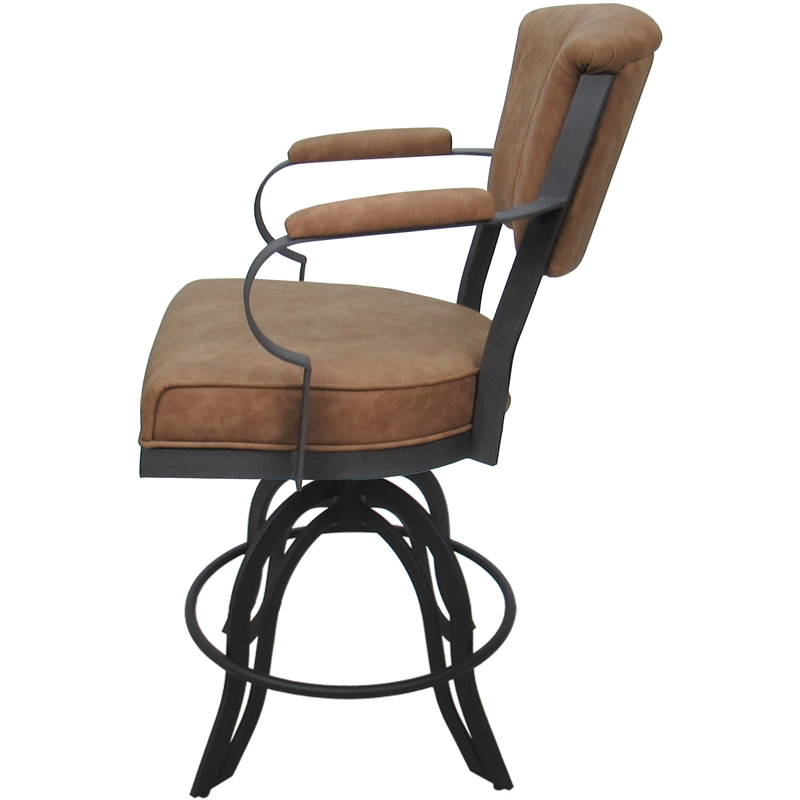 Swivel Tilt Metal Counter Stool 24