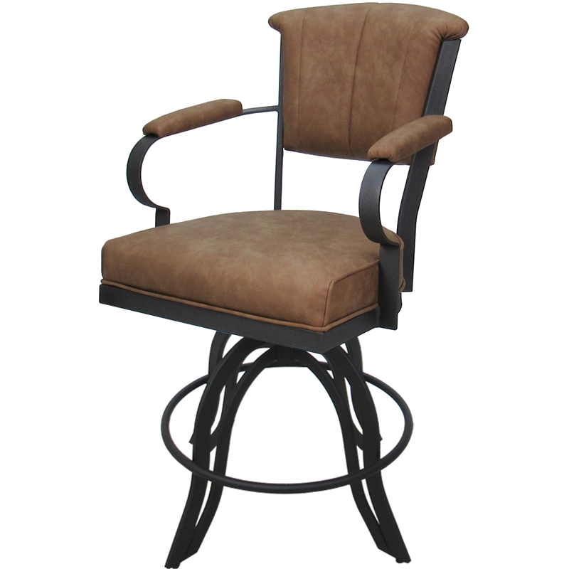 Swivel Tilt Metal Counter Stool 24
