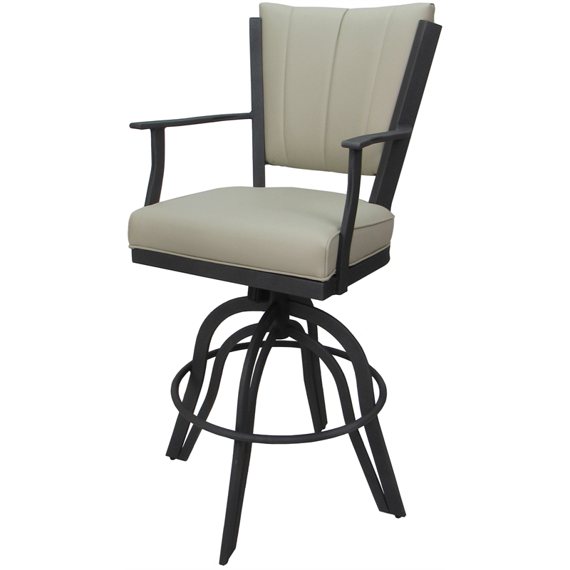 Swivel Tilt Metal Counter Stool 24