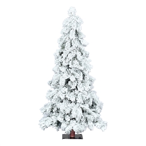 Vickerman 60&quot Plastic Spruce Artificial Christmas Tree in White