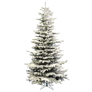 Vickerman 54&quot Plastic Sierra Fir Slim Artificial Christmas Tree in White