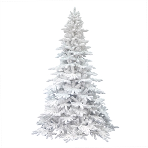 Vickerman 54&quot Plastic Spruce Artificial Christmas Tree in White