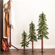 Vickerman 2/3/4' Natural Alpine Artificial Christmas Trees in Green (Set of 3)