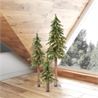 Vickerman 2/3/4' Natural Alpine Artificial Christmas Trees in Green (Set of 3)