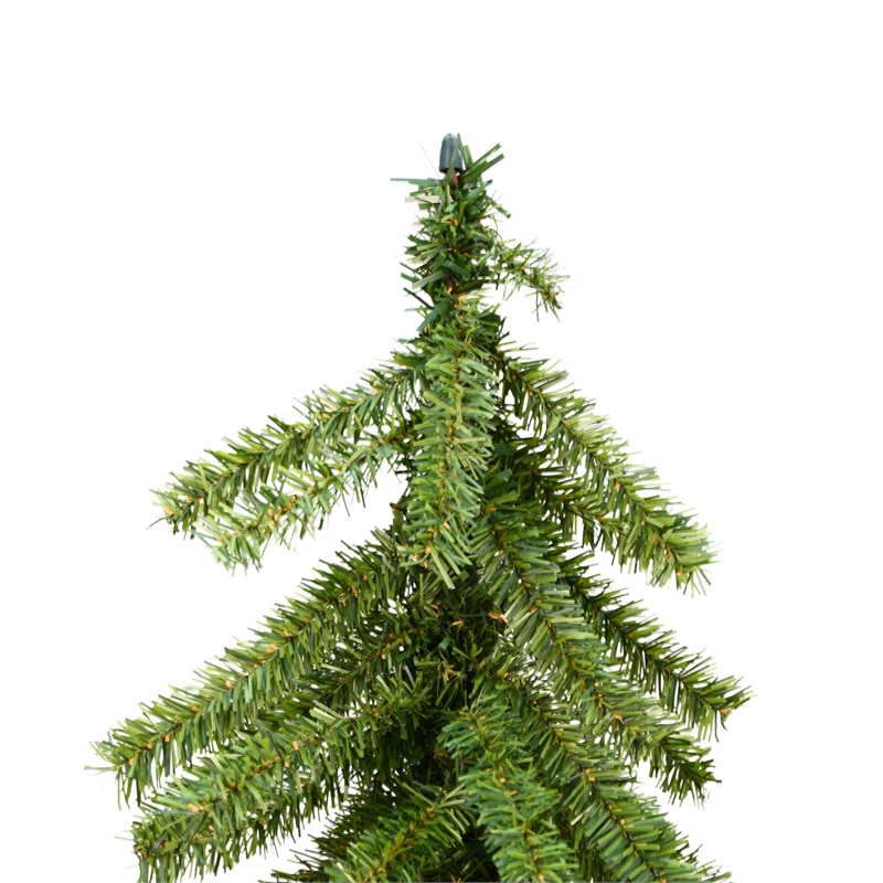 Vickerman 4/5/6' Plastic Natural Alpine Artificial Christmas Tree Set in Green