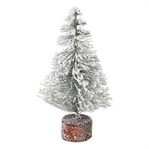 Vickerman 9&quot Plastic Village Artificial Christmas Trees in White (Set of 6)