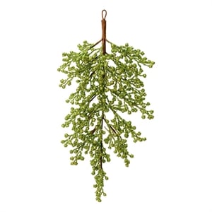 Vickerman 33&quot Plastic Glitter Berry Artificial Christmas Door Swag in Lime Green