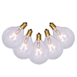 Vickerman 15-light Plastic G50 Christmas Light Set in Clear Finish