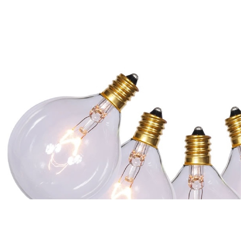 Vickerman 15-light Plastic G50 Christmas Light Set in Clear Finish