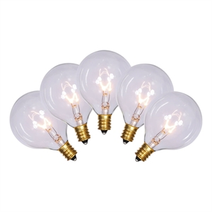 Vickerman 15-light Plastic G50 Christmas Light Set in Clear Finish