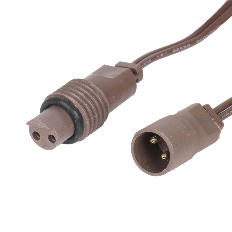 Vickerman 25' Brown Wire Non-Rectified LED Christmas Light Strand in Pure White