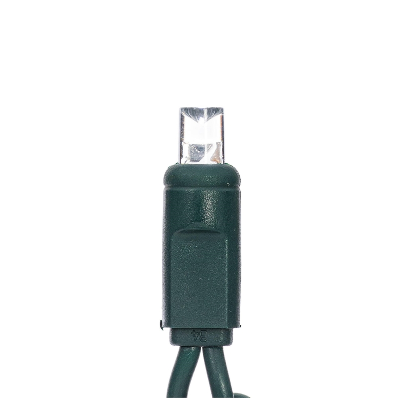 Vickerman 34' Wide Angle LED Poly Bag Christmas Light Set in Warm White/Green