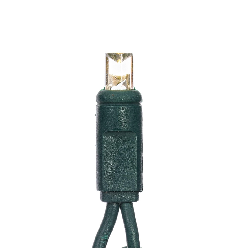 Vickerman 34' Wide Angle LED Poly Bag Christmas Light Set in Warm White/Green