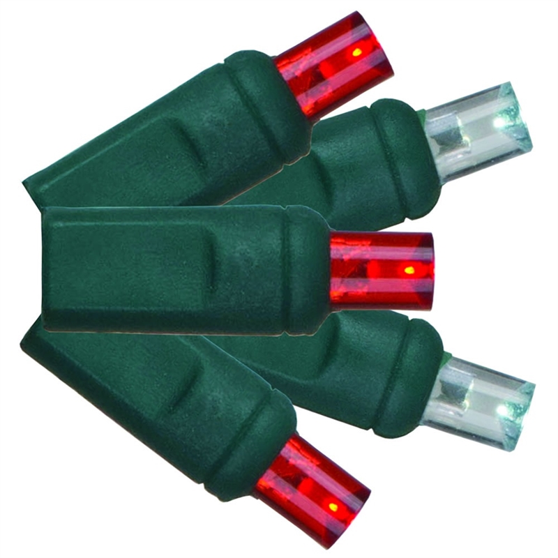 Vickerman 25' Wide Angle LED Color Box Christmas Light Set in Red/White