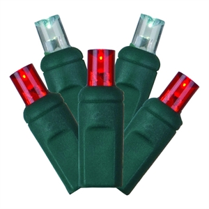 Vickerman 25' Wide Angle LED Color Box Christmas Light Set in Red/White