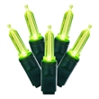Vickerman 34' Color Box Italian LED Christmas Light Set in Lime Green