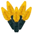Vickerman 25' Color Box Single  C6 LED Christmas Light Set in Yellow