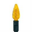 Vickerman 25' Color Box Single  C6 LED Christmas Light Set in Yellow