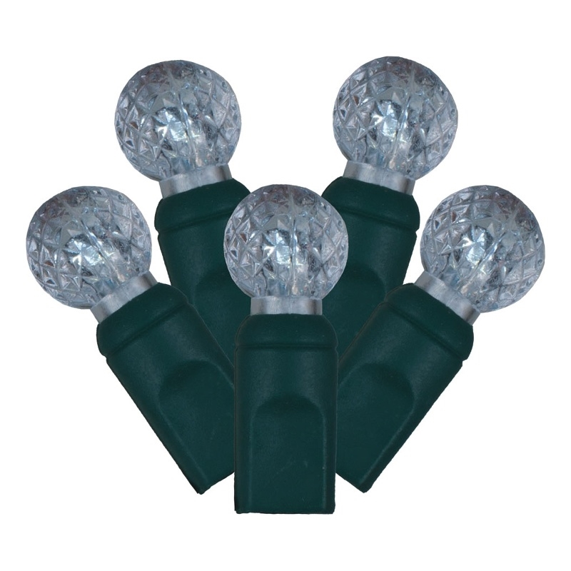 Vickerman 34' Poly Bag G12 Berry LED Christmas Light Set in Cool White