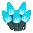 Vickerman 16' Color Box C7 LED Christmas Light Set in Teal Blue