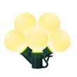 Vickerman 16' Opaque Ceramic G30 LED Christmas Light Set in Warm White