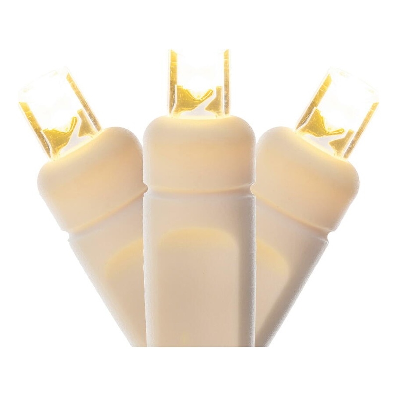 Vickerman 50' Poly Bag Wide Angle LED Christmas Light Set in Warm White