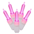 Vickerman 34' Color Box Italian LED Christmas Light Set in Pink