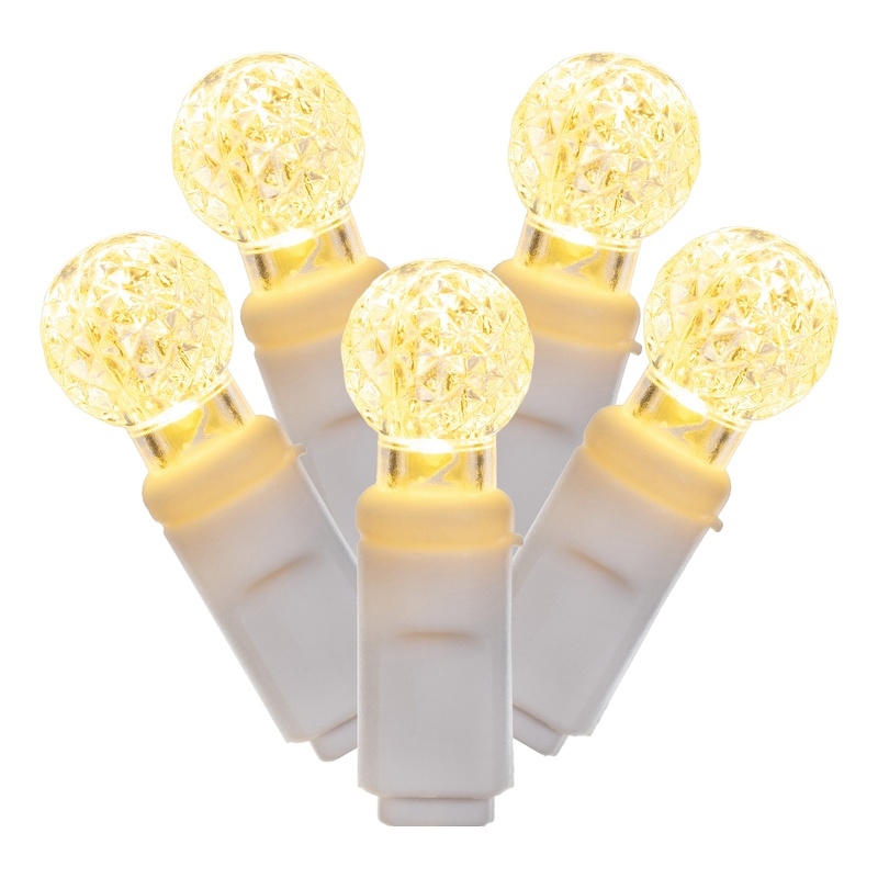 Vickerman 34' Poly bag G12 Berry LED Christmas Light Set in Warm White