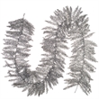 Vickerman 9' Plastic 250 Tips Artificial Christmas Garland in Silver