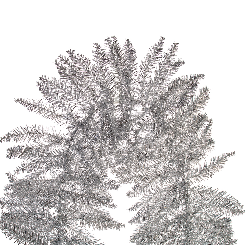 Vickerman 9' Plastic 250 Tips Artificial Christmas Garland in Silver