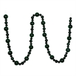 Vickerman 9' Plastic Assorted Christmas Ball Ornament Garland in Midnight Green