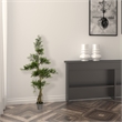 Vickerman 4' Fabric Artificial Cedar Tree with Planters Pot in Green