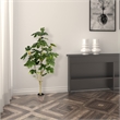Vickerman 4' Contemporary Fabric Artificial Potted Fig Tree in Green