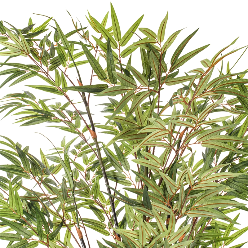 Vickerman 5' Artificial Potted Black Japanese Bamboo Tree.