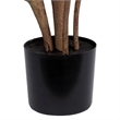 Vickerman 7' Potted Artificial Green Rubber Tree.