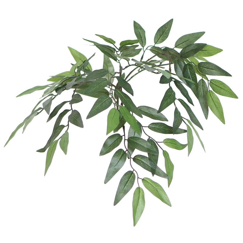 Vickerman 6' Artificial Smilax Deluxe Tree with Rattan Basket in Green