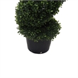 Vickerman 6' Plastic Artificial Potted Boxwood Spiral Tree in Green